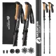 4Fizjo ACTIVE Mountain Goat Trekking Poles, Black