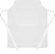 White Kitchen Apron, 70x60 cm