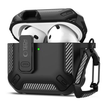 Tech-Protect Carbonox Case for AirPods 4, Black