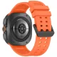Tech-Protect Silicone Air dirželis Samsung Galaxy Watch Ultra 47mm laikrodžiui, oranžinis
