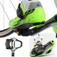 Rockbros LP-RD2BK plento pedalai suderinami su Shimano SPD-SL, juodi/sidabriniai