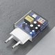 Dudao A30EUL 30W GaN įkroviklis USB-A / USB-C su USB-C - Lightning laidu