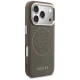 Guess Perforated 4G MagSafe Case for iPhone 17 Pro Max - Brown