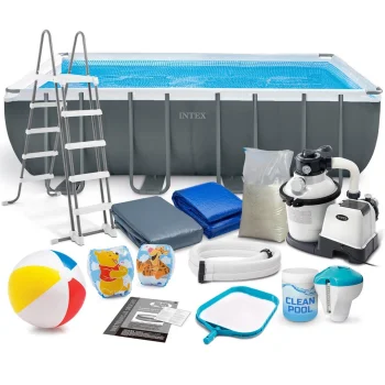 Intex 26356 Rectangular Frame Pool 549 x 274 x 132 cm with Sand Filter Pump