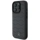 Mercedes MB Waves Leather iPhone 16 Pro Max Case - Gray