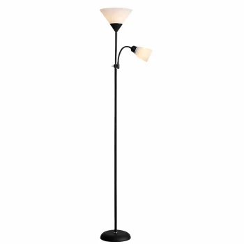 Modernus industrinis pastatomas šviestuvas, 170 cm, 2x E27, juodas
