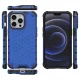 Apsauginis dėklas Honeycomb Case su TPU rėmeliu telefonui iPhone 13 Pro, mėlynas