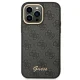 Guess dėklas iPhone 14 Pro Max telefonui 4G Vintage Gold Logo, juodas