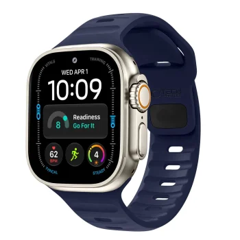 Tech-Protect Silicone Line Strap for Apple Watch 44 / 45 / 46 / 49 mm, Navy Blue