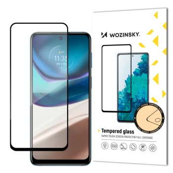 Apsauginis stiklas Wozinsky Motorola Moto G42, Full Glue, 9H, juodas