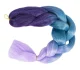 Sintetiniai ombre plaukai afro kasytėms Kanekalon, 60 cm, violetinė-mėlyna