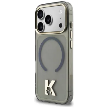 Karl Lagerfeld IML K Head Logo MagSafe dėklas, skirtas iPhone 17 Pro, juodas