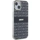 DKNY dėklas iPhone 15 / 14 / 13 IML Mono & Stripe MagSafe, juodas