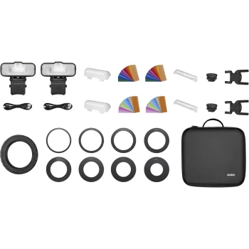 Makro blyksčių komplektas Godox MF12-K2 (2 vnt.)