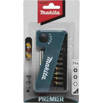 Sukimo antgalių rinkinys Makita E-03567, 11 vnt.