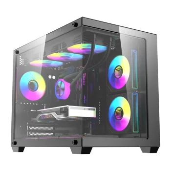 Kompiuterio korpusas DarkFlash B275 PRO su 6 ventiliatoriais, Black