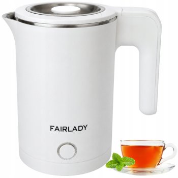 Compact Electric Kettle 1L 800W, Matte White