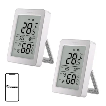 Temperatūros ir drėgmės jutiklis Sonoff ZigBee SNZB-02DR2, 2 vnt.