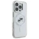 Karl Lagerfeld IML Metal Karl&Choupette MagSafe dėklas iPhone 16 Pro Max, baltas