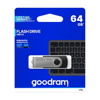 Goodram Twister 64GB USB 2.0 atmintinė, juoda