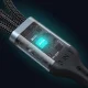 BWOO X274 3-in-1 įkrovimo laidas USB į USB-C, Lightning ir Micro USB 3A, juodas