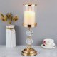 Set of 3 Decorative Gold Candle Holders