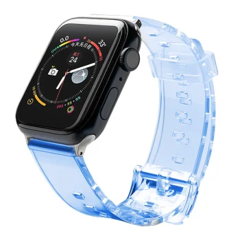 „Strap Light“ silikoninis dirželis „Apple Watch“ 42/44mm, Mėlynas
