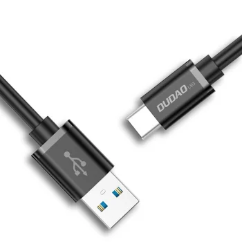 Dudao L5G USB to USB-C Super Fast Charge Cable, 1m, Black