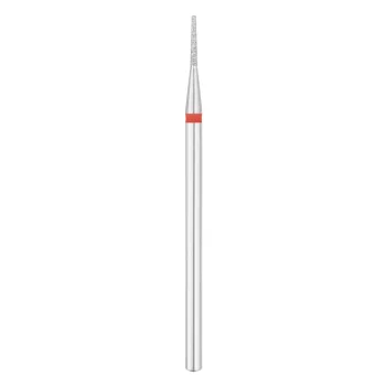 EXO PRO Diamond Nail Drill Bit, Rounded Cone, Fine, 1.0 mm, Red