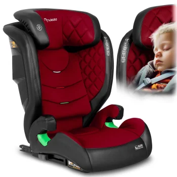 Nukido Louis automobilinė kėdutė 15-36 kg Isofix, juoda/raudona