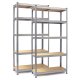 Metalinės sandėliavimo lentynos Humberg HR-812, 2 vnt., 180x90x40 cm