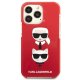 Karl Lagerfeld Karl&Choupette dėklas iPhone 13 Pro / 13, Raudonas