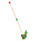 Wooden Push Toy with Handle Frog