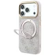 Guess Ring Stand 360 4G Classic Logo MagSafe dėklas iPhone 17 Pro Max / 18 Pro Max, rožinis