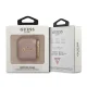 Guess AirPods 1 / 2 dėklas Saffiano Script Metal, rožinis