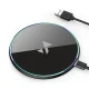 Wozinsky WLI-01Y 15W Qi belaidis įkroviklis su USB-C laidu, juodas