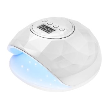 Activeshop Shiny 86W UV/LED nagų lempa, balta su sidabriniu perlu
