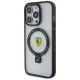 Ferrari dėklas iPhone 15 Pro telefonui su Ring Stand ir MagSafe, skaidrus