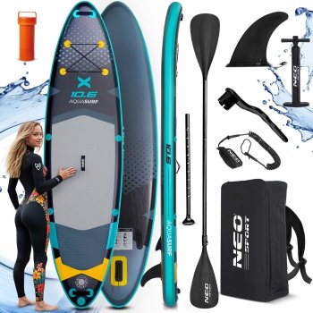 Pripučiama irklentė Neo-Sport Aquasurf 10.6, 320x84x15 cm