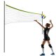 Neo-Sport tinklinio ir badmintono tinklas su stovu, 570 cm