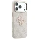Guess 4G Big Resin Logo dėklas skirtas iPhone 17 Pro / 18 Pro, rožinis