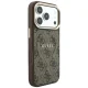 Guess Embossed 4G Classic MagSafe dėklas iPhone 17 / 18 Pro Max, rudas