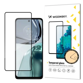 Apsauginis stiklas Wozinsky Full Glue telefonui Motorola Moto G62, juodas