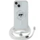 Karl Lagerfeld IML Choupette Head & Cord MagSafe dėklas iPhone 13 / 14 / 15, skaidrus