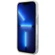 Guess dėklas iPhone 14 Pro telefonui Golden Marble MagSafe, violetinis