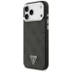 Guess 4G Triangle Logo MagSafe dėklas iPhone 17 Pro Max / 18 Pro Max, juodas/sidabrinis