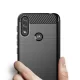 Telefono dėklas Motorola Moto E7i Power Carbon Case, juodas