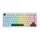 Belaidė žaidimų klaviatūra ONIKUMA MT501, 75%, RGB, balta