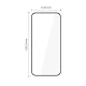 Tech-Protect Glass Fit+ apsauginis stiklas Motorola Moto G67 / G77 (2 vnt.), juodas