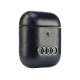 Audi Leather Big Logo dėklas, skirtas AirPods 1 / 2, juodas